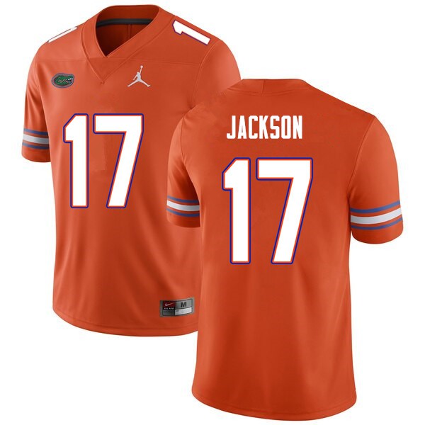 Men #17 Kahleil Jackson Florida Gators College Football Jerseys Orange
